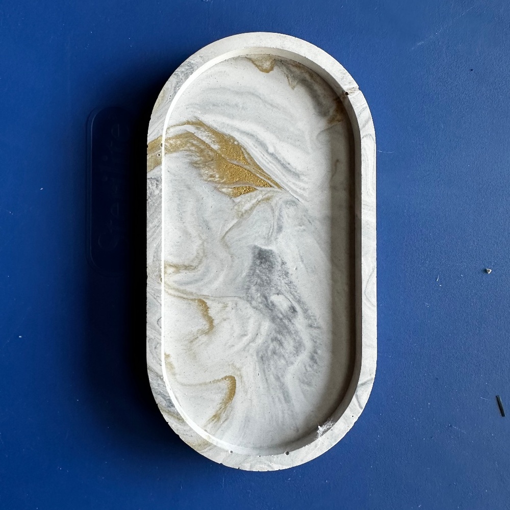 Bundle Me! Marble Pattern Bathroom Tray